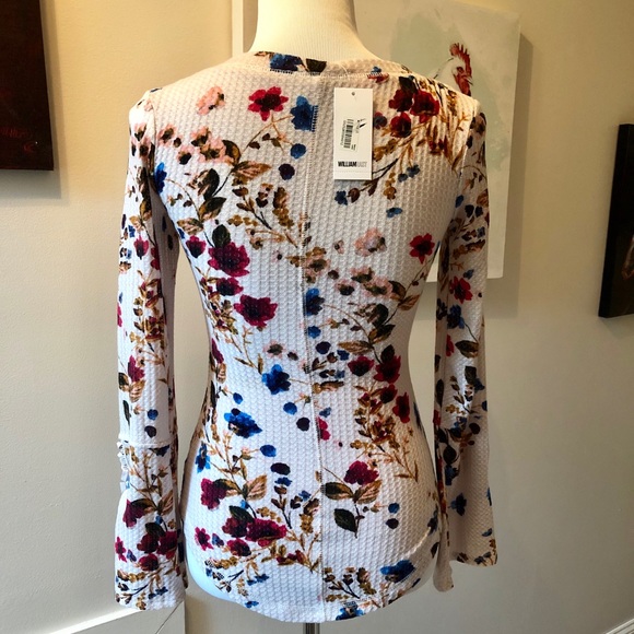 William Rast flared sleeves light thermal - Picture 2 of 8